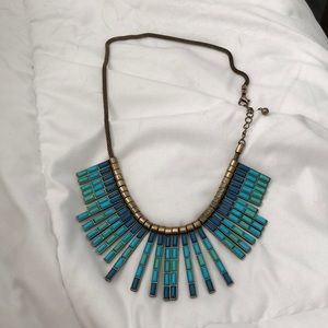 Blue and green necklace